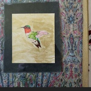 Hand Painted Hummingbird